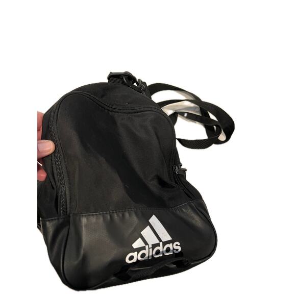 Adidas Faux Leather Medium 18"x12"x10" Black Duffel Gym Bag - Picture 6 of 6